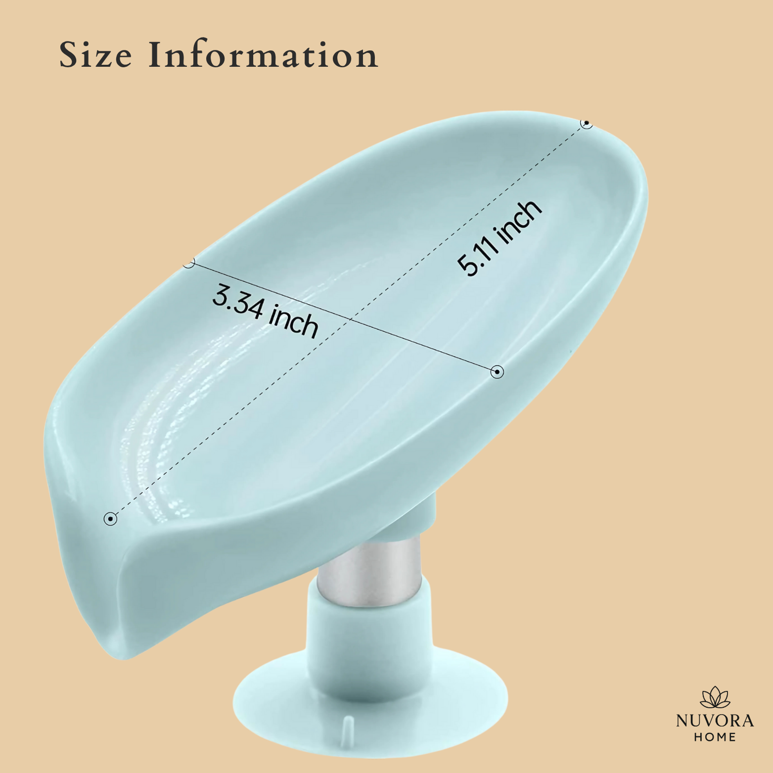 Leaf Shape Self Draining Soap Holder Pack of 2