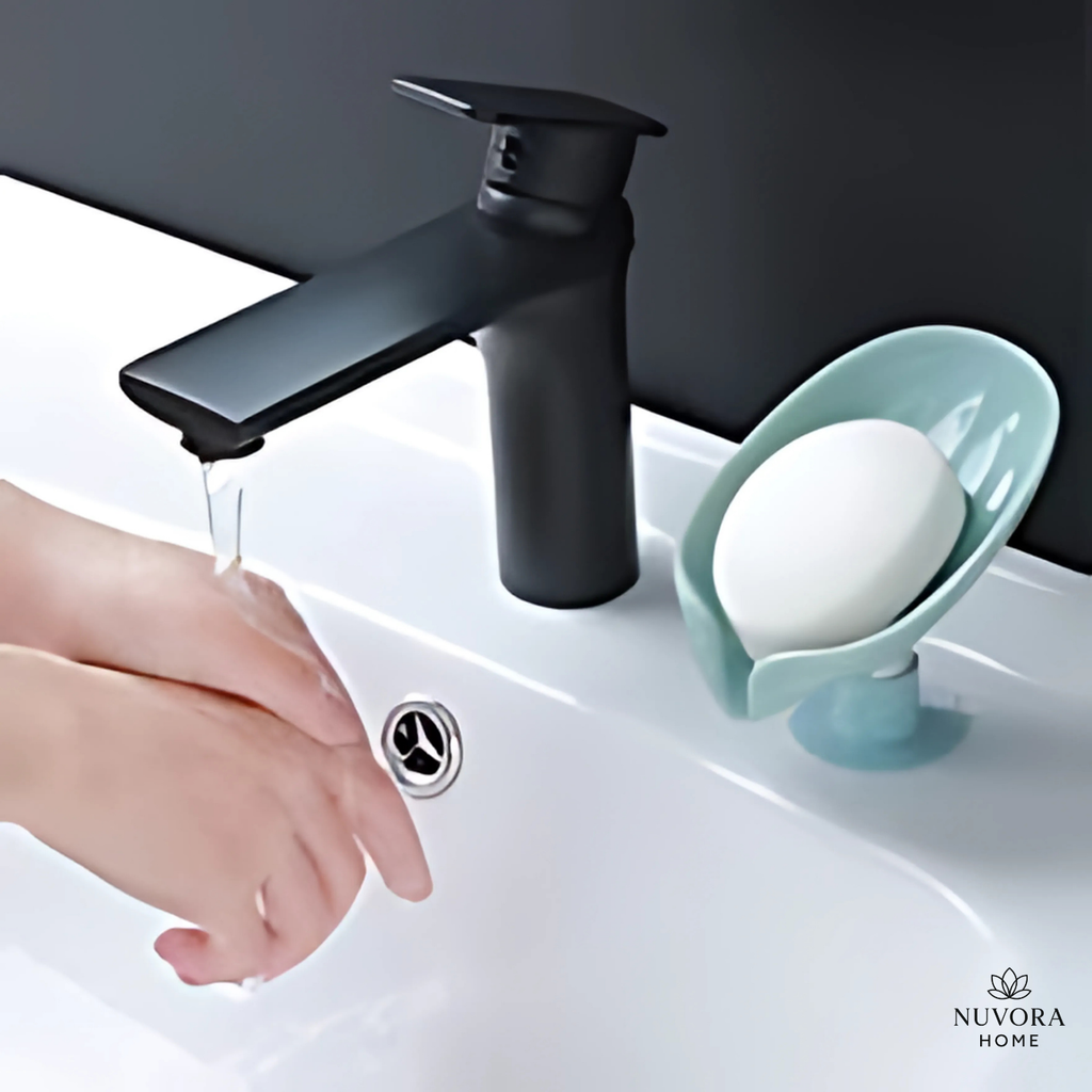 Leaf Shape Self Draining Soap Holder Pack of 2